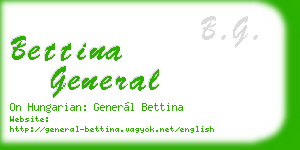 bettina general business card